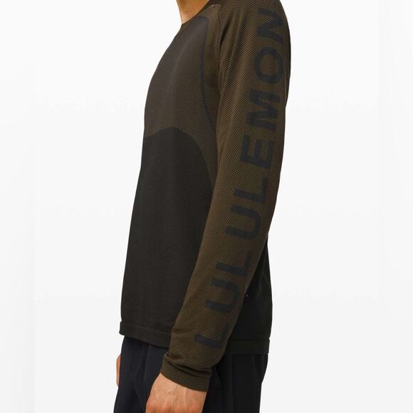 Lululemon Metal Vent Tech 2.0 Long Sleeve L Enamel Green Obsidian Training Top - Picture 4 of 8